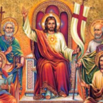 Em sua morte e ressurreição, Jesus se mostra Senhor da história, Rei do universo, Juiz de todos que julgará segundo o amor.