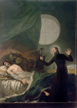 São Francisco de Borja executando um exorcismo. Foto: Wikipedia